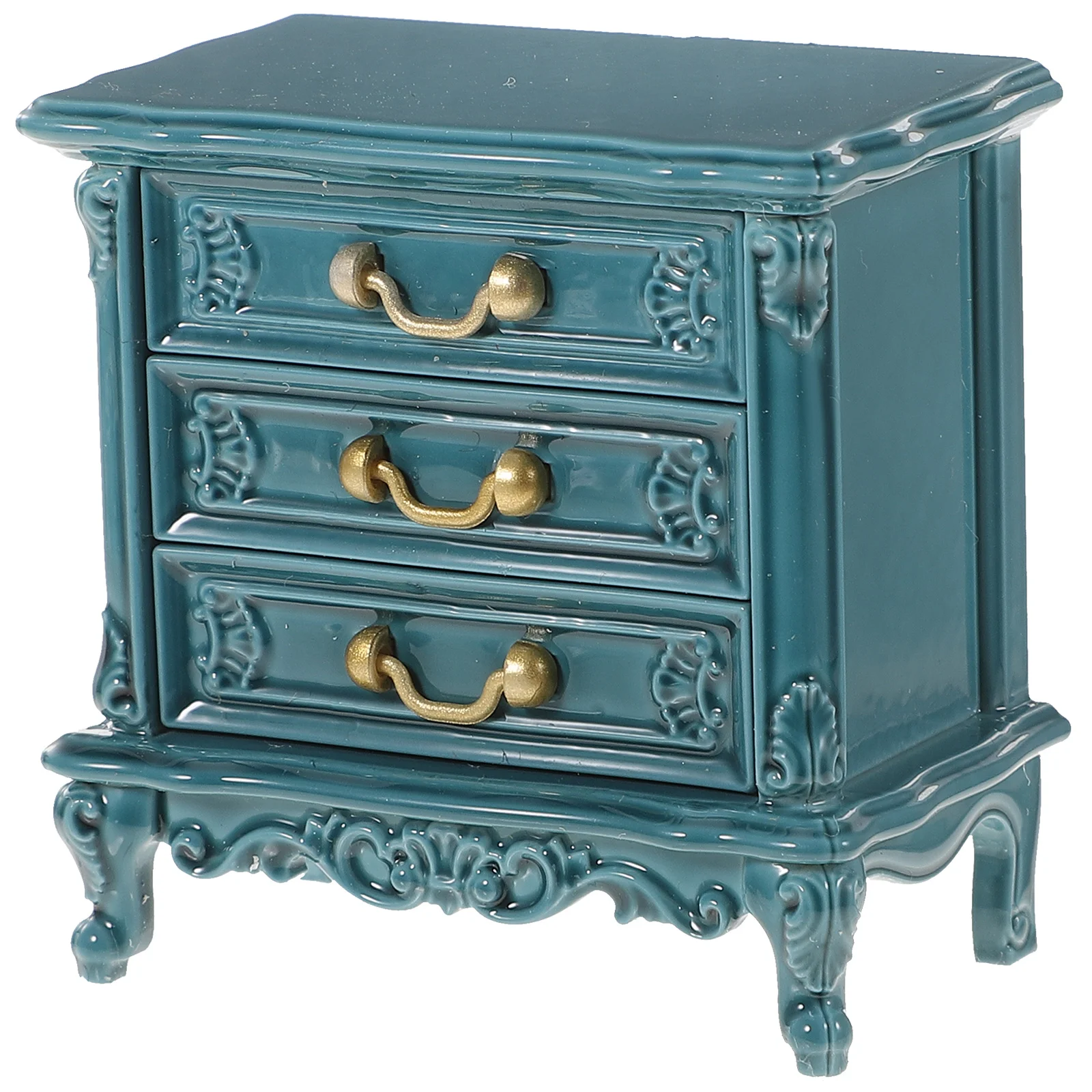 

Mini Drawers Decorative Tiny Cabinet Living Room Children Miniature Toy The House Wooden Exquisite Furniture Toys