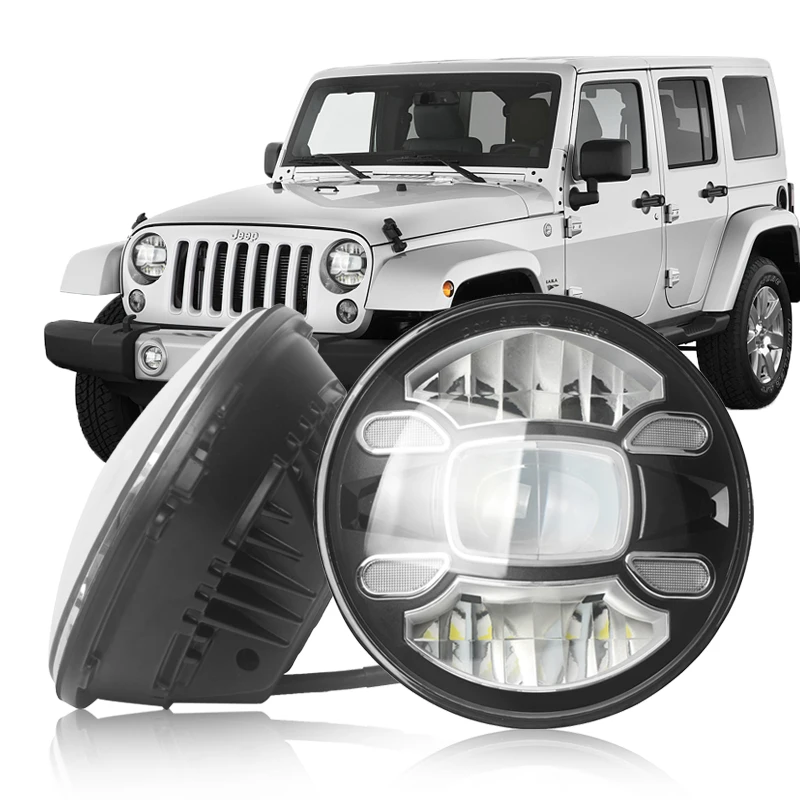 

7 inch 10-30V newest led driving lights 40W round car led headlight for 2022