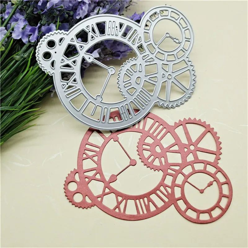 

Circular Clock Metal Cut Dies Stencils for Scrapbooking Stamp/Photo Album Decorative Embossing DIY Paper Cards