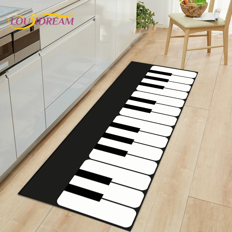 

Piano Keyboard Series 3D Printed Rug, Area Rug Large, Carpets for Living Room Bedroom,rugs for Kitchen Floor Mats Non-slip