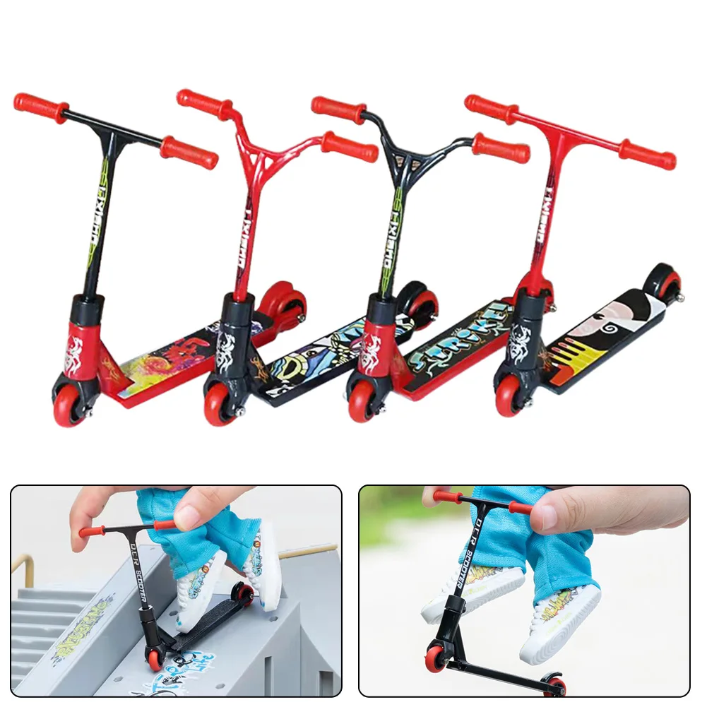 

Mini Scooter Two Wheel Scooter Finger Skateboard Finger Shoes Mini Cloth Children's Educational Toys Finger Bike Funny Toy