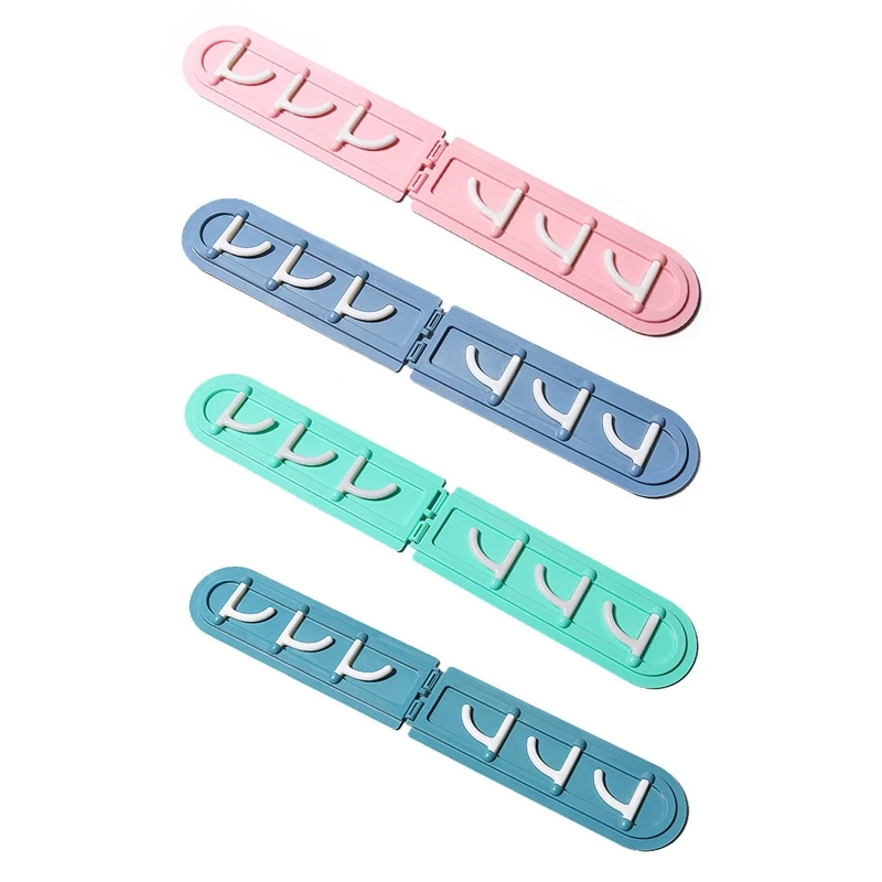 

Складная вешалка для хранения с 6 крючками настенная вешалка для полотенец и галстуков