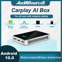 wireless carplay ai box 464g wireless android auto netfix apple car play car multimedia player for cars with original carpay