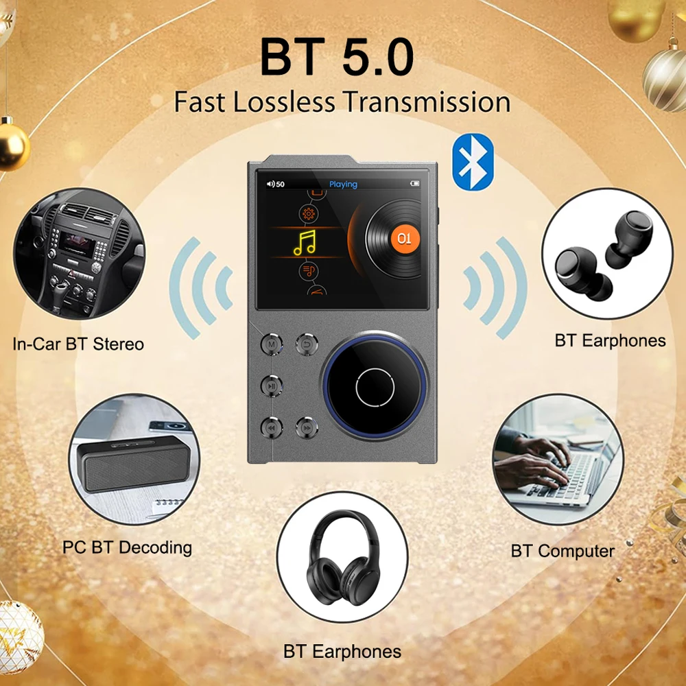 MP3-плеер 2 4-дюймовый экран без потерь DSD портативный цифровой аудиоплеер высокого