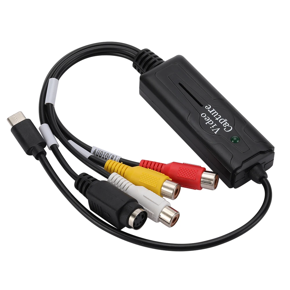 

Type C Audio Video Capture Card 1 Channel Capture Card Usb-C Monitoring Capture Card Video to DVD Mobile Phone Capture Card