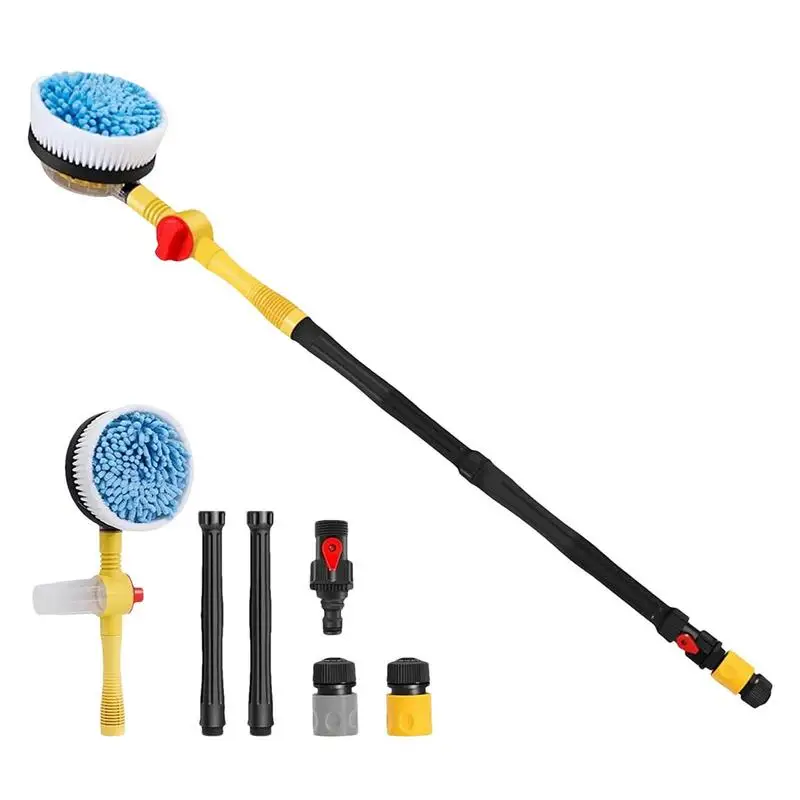 

Telescopic Car Wash Brush Car Detailing Brush Microfiber Car Wash Mitt Adjustable Long Handle For Car Washing Cleaning Vehicle