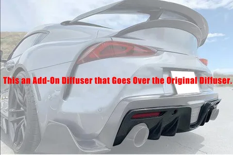 Для Toyota Supra 2020-2024 Все модели A90 A91 MK5 Диффузор заднего бампера Дополнительный диффузор AG Style Body Kit Автомобильные аксессуары
