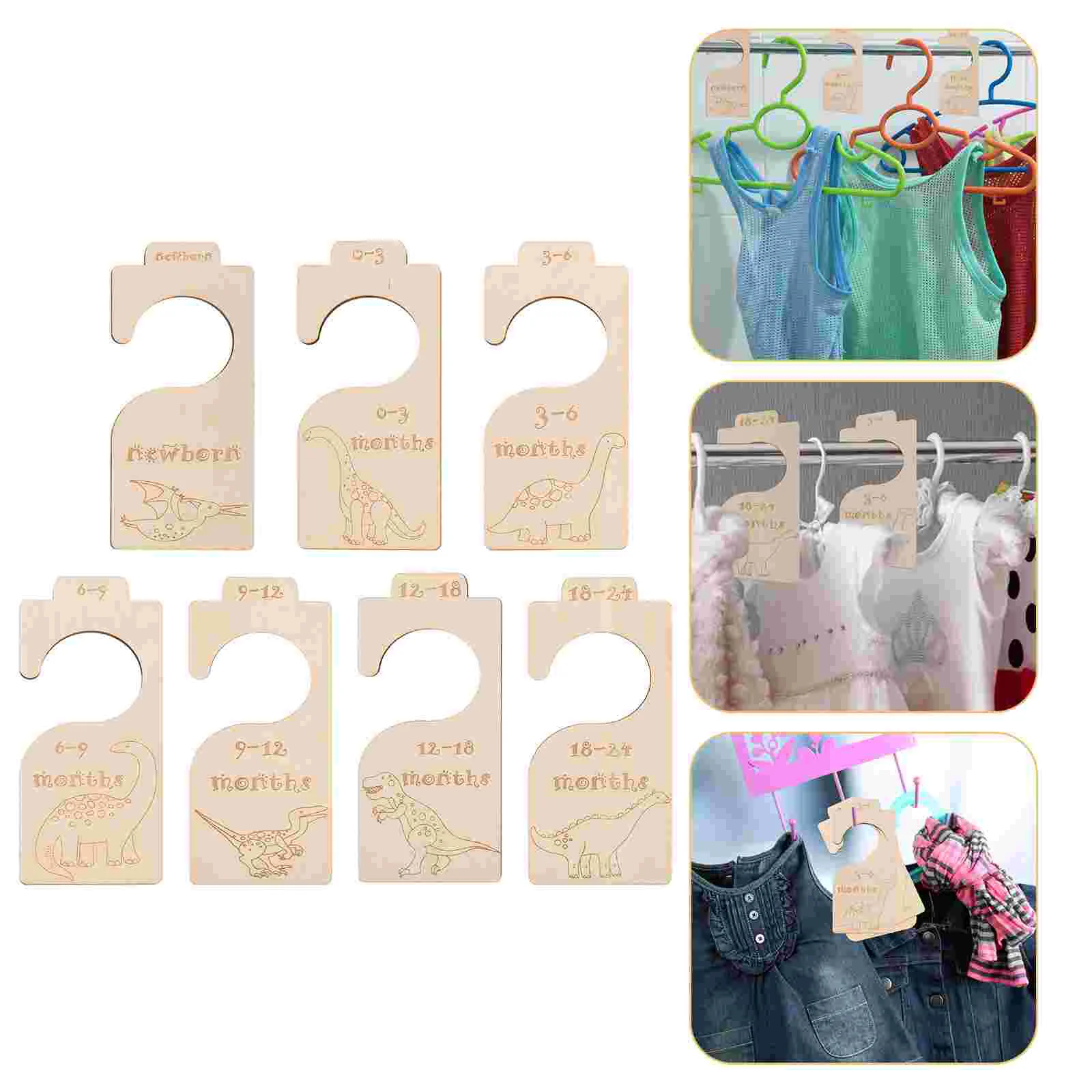 

7Pcs Divider Toddler Clothes Dividers Baby Supply Toddler Closet Holder for Replace Mother Infant Baby