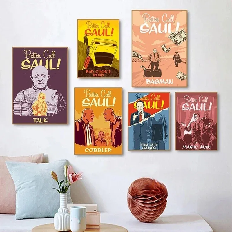 Классический винтажный художественный настенный декор для кино и ТВ-шоу печать