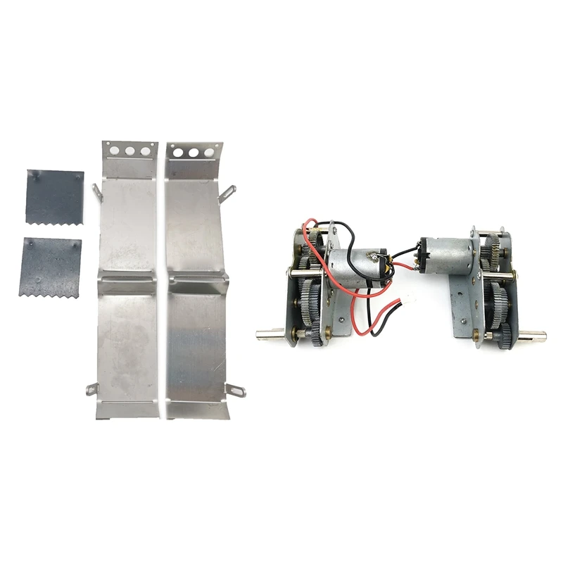 

For Henglong 3848-1 Ect 1/16 RC Tank Parts Metal Drive System/Metal Gear Box & Metal Rear Mud Fender Back Mudguard