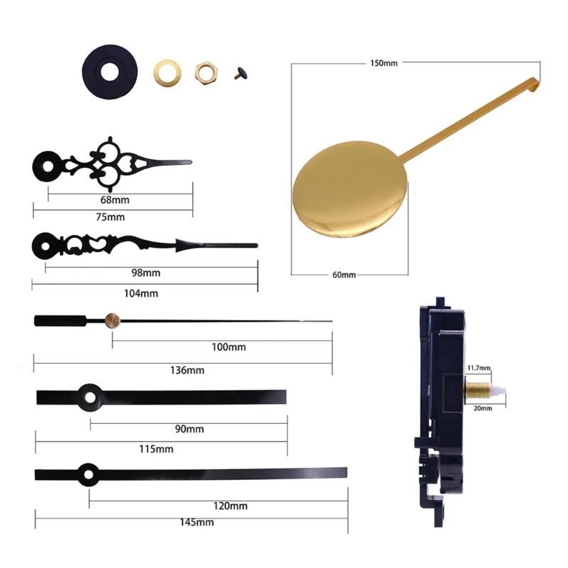 Настенные кварцевые маятниковые часы механизм движения с 2 парами рук ремонт