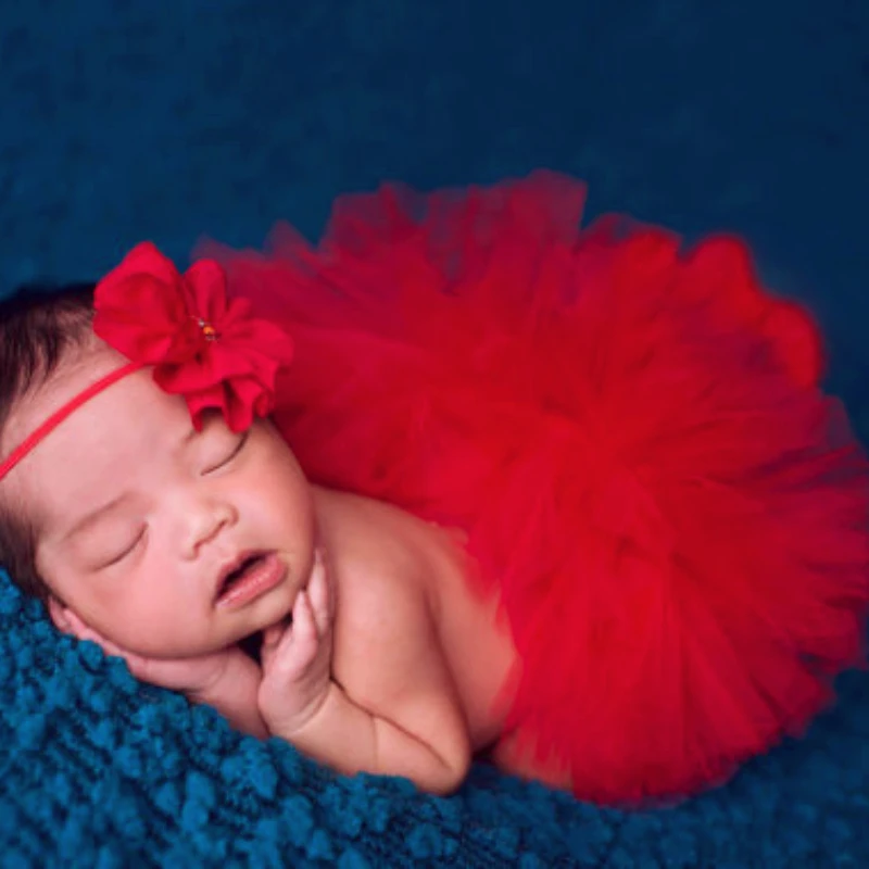 

Mini Skirt 0-3Months European and American Children's Photography Clothing New Born Baby Girls Tutu Skirt Photoshoot Outfit