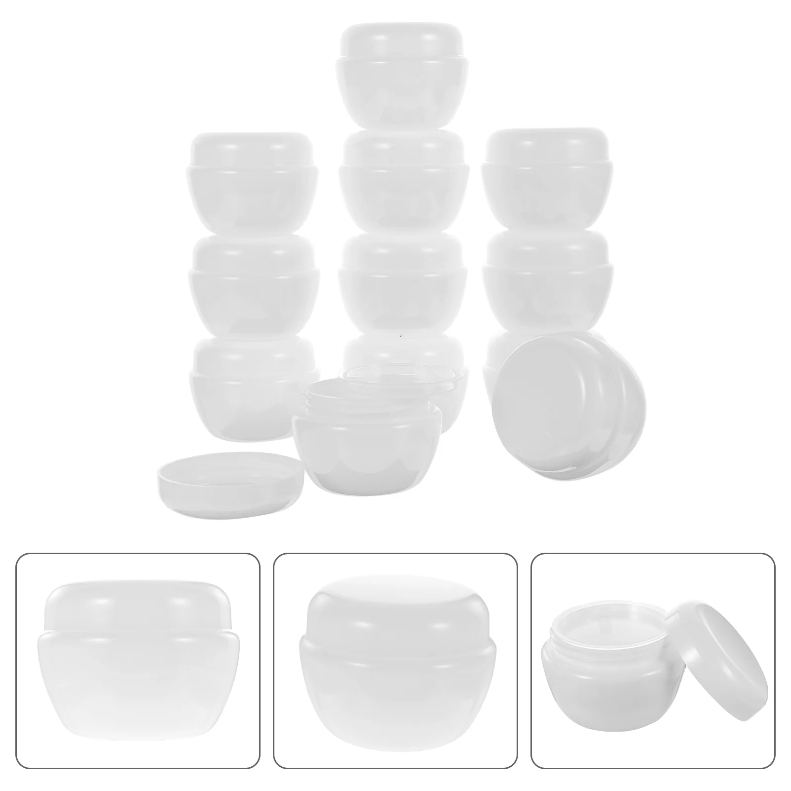 

Cream Jars Empty Container Containers Jar Sample Balmlotion Travel Makeup Mini Bottle Clear Potlip Diy Refillable Face Lids