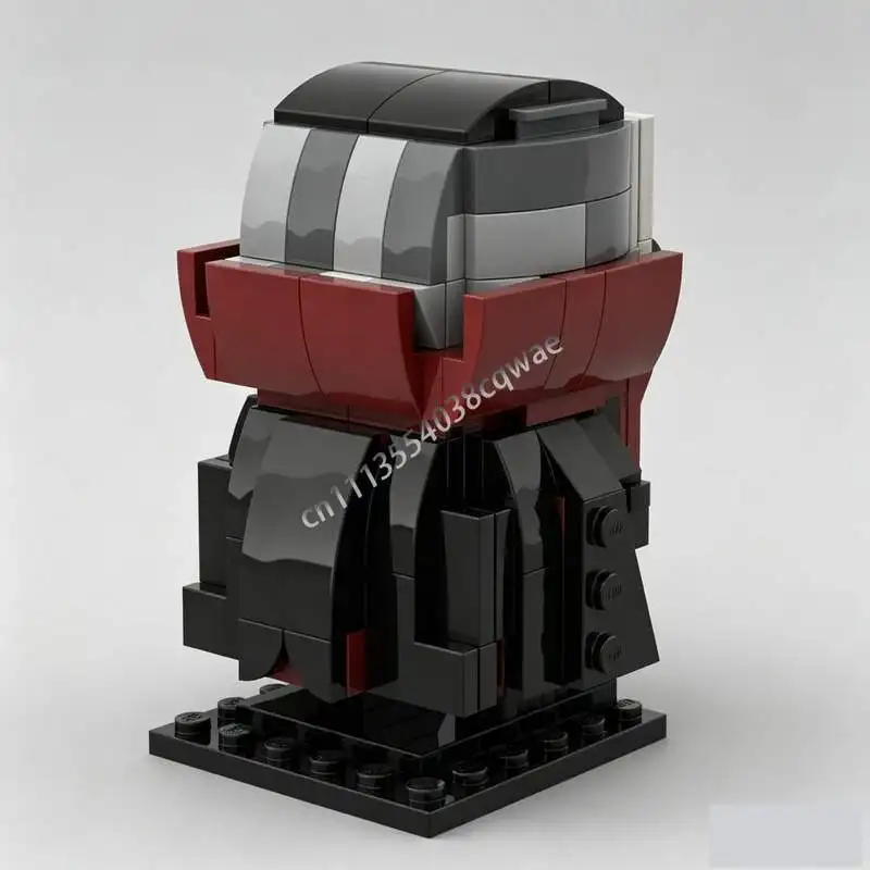 Фото Набор из 152 деталей: Классический персонаж-вампир Brickheadz, модель MOC, строительные блоки, DIY-конструктор, развивающая игрушка, коллекционный набор для демонстрации, подарки на праздники №4