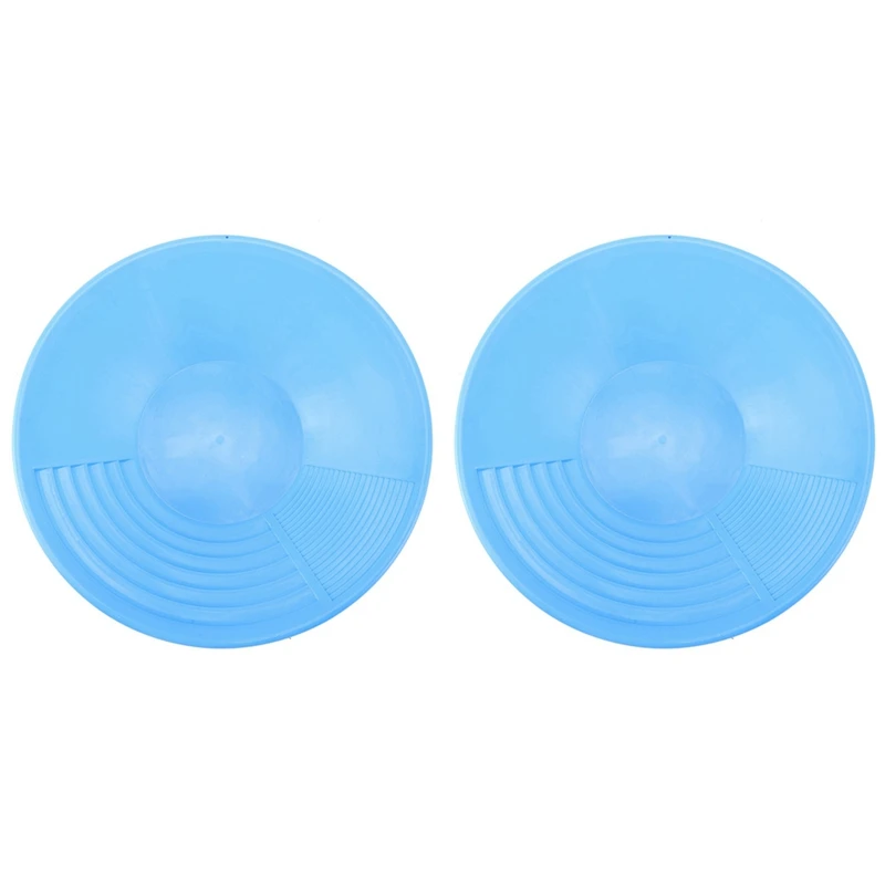 

2 PC Plastic Gold Pan Gold Basin For Sand Mud Mineral Processing Gold Rush Tools