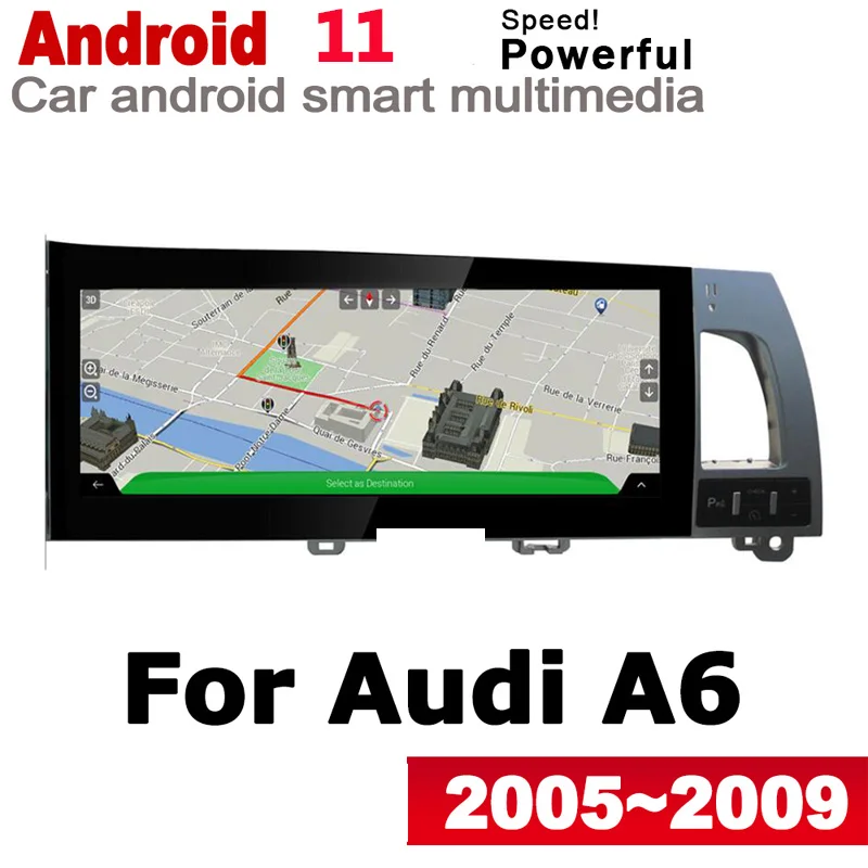 

Car Android 11 Radio GPS Multimedia Player For Audi A6 4F 2005~2009 MMI original style Navigation WiFi BT HD Touch Screen stereo