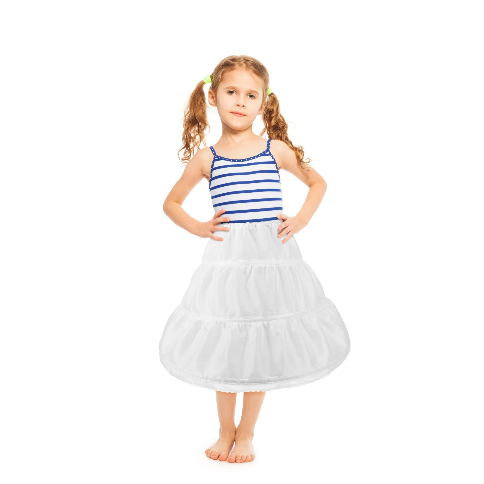 

Kids Petticoat Costume Underskirt Bubble Smocked Dresses Toddler Girls Child's Crinoline Frocks Hoops Princess