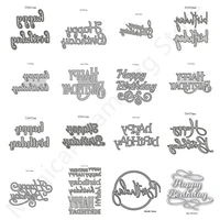 metal cutting templates scrapbooking diy blessing crafts engraving templates handmade supplies 2022 happy new year fonts diverse