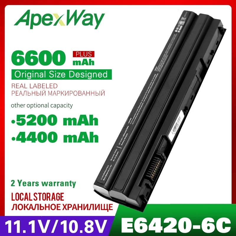 

Apexway 6Cell T54FJ 8858X Laptop Battery for Dell Latitude E6420 E6430 E6440 E6530 E6540 for Inspiron 5520 7720 5720 7520 T54F3