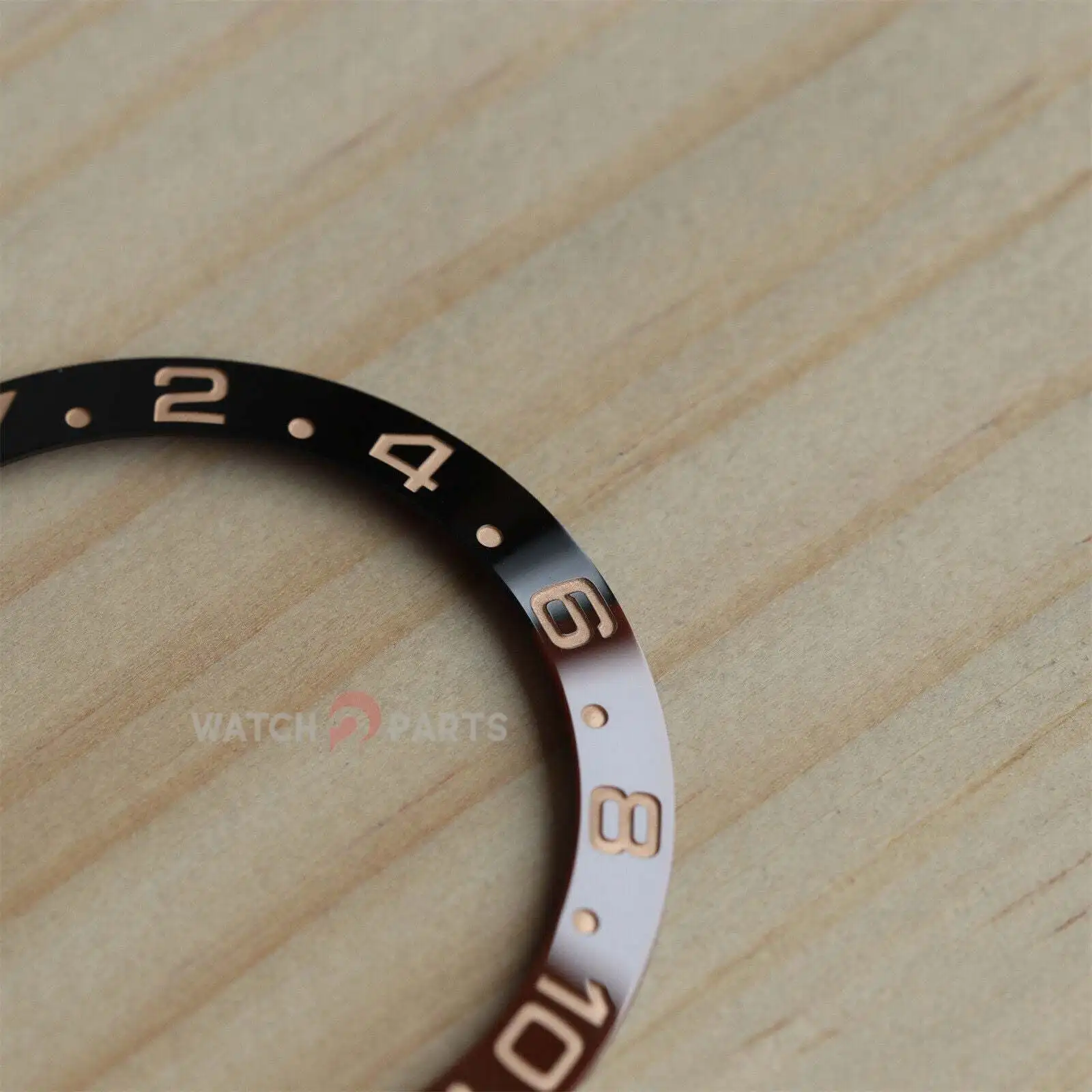Фото Керамический безель для часов Rolex 126711 GMT-Master II Rootbeer, двухцветный, розовое золото №3