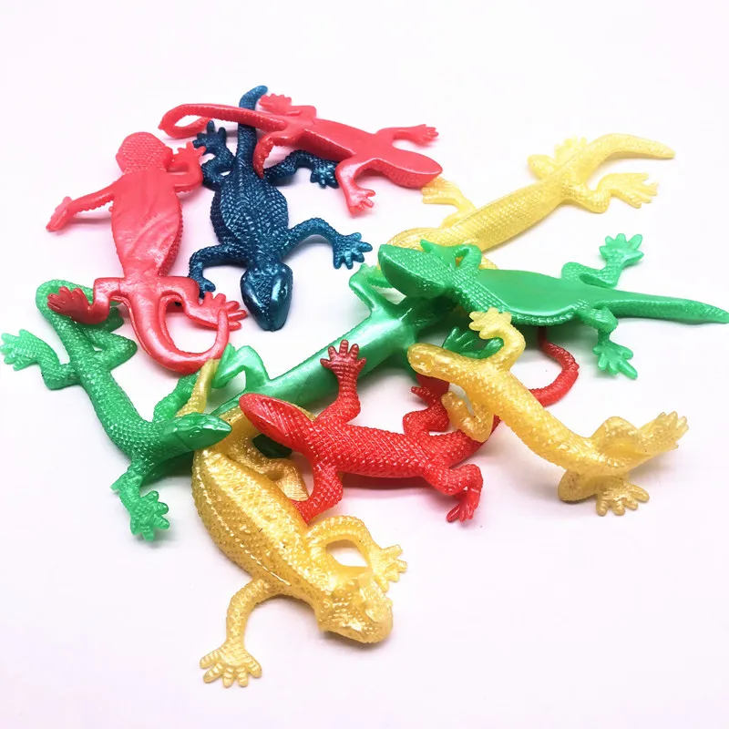 10 шт. забавные игрушки на Хэллоуин мягкая Ящерица из термопластичной резины