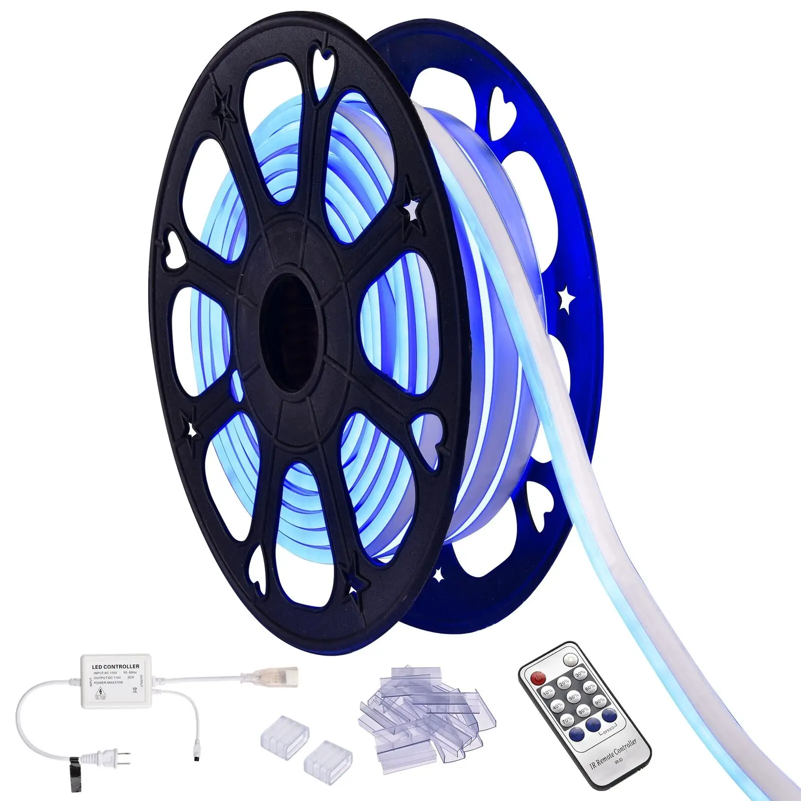 

50 Ft 2-Sided Cuttable Neon Rope Light Soft & Bendable Strip Light for DIY