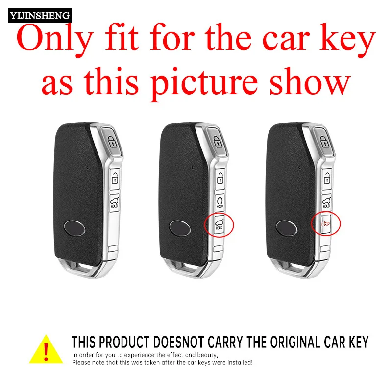 3 4 кнопки из цинкового сплава + кожаный чехол для автомобильного ключа KIA Sportage Ceed