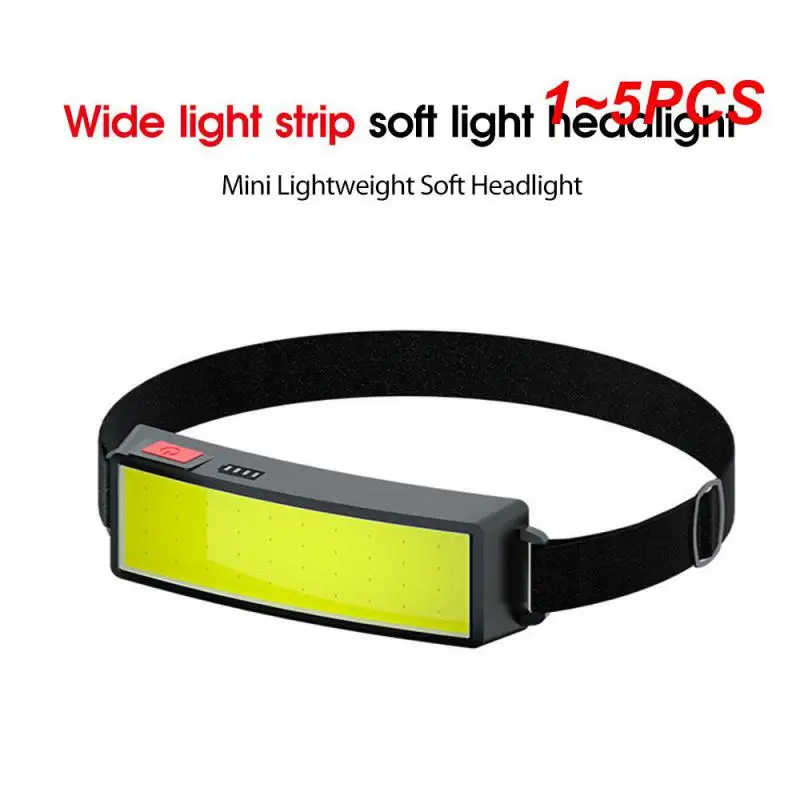 

1 ~ 5 шт. встроенный аккумулятор легкий широкий луч Usb Перезаряжаемый Портативный Регулируемый наголовник водостойкий для рыбалки