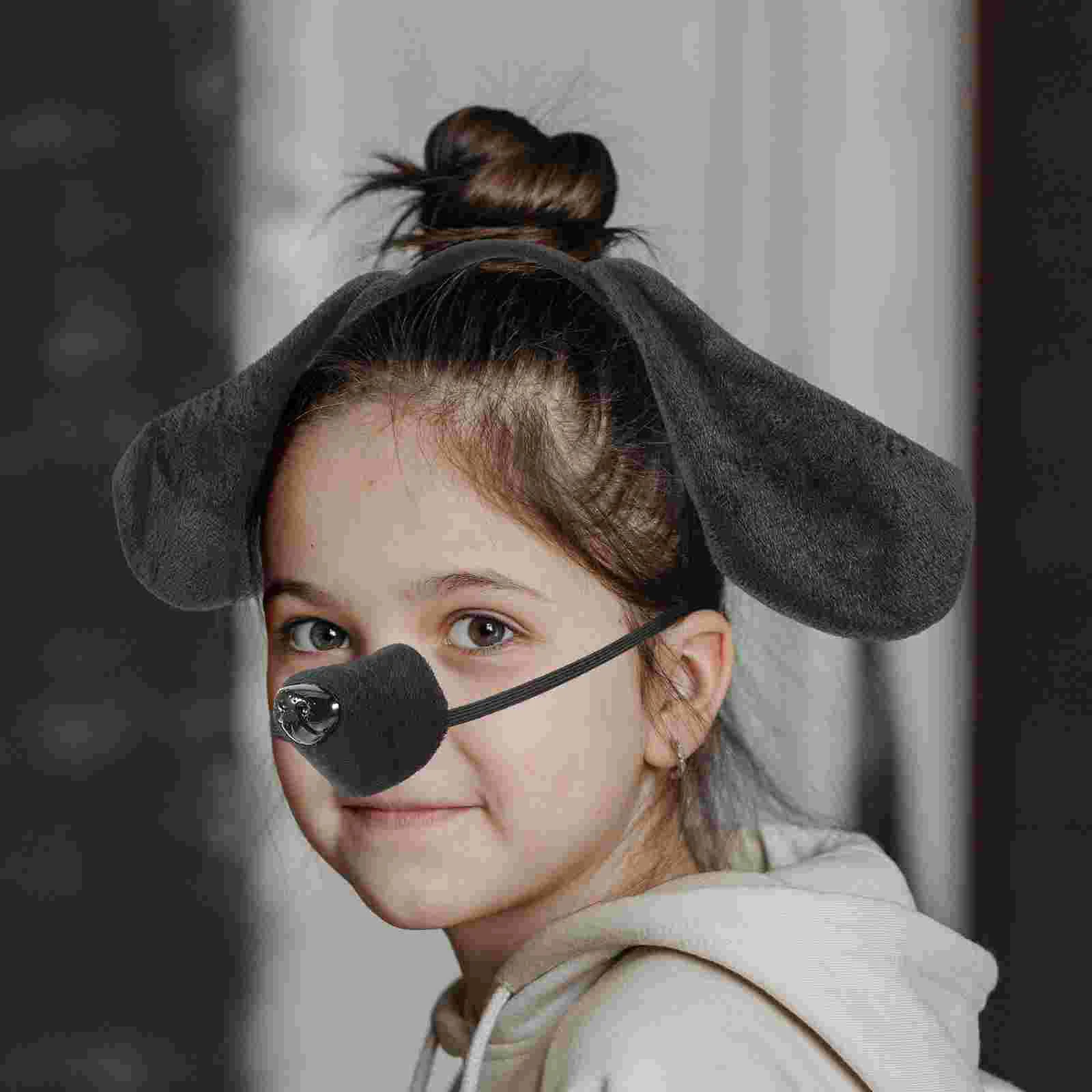 

Animal Headbands For Girls Ear Headband Dress Dog Tail Headgear Girls Costume Props Tutu Skirt