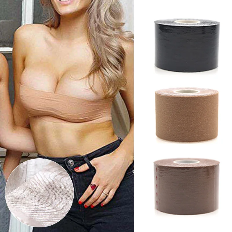 

Women Underwear Summer Chest Paste Invisible Bra Seamless Self-Adhesive Push Up Lift Tape Lift Up Sexy 5cm*5m Nubra For Girls