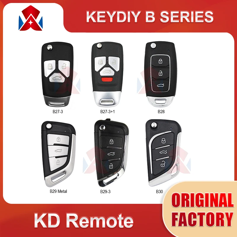 

10pcs/lot KEYDIY B Series KD Remote Key B27-3 B27-3+1 B28 B29 Metal B29-3 B30 For KD900 KD900+ KD-X2 Mini KD