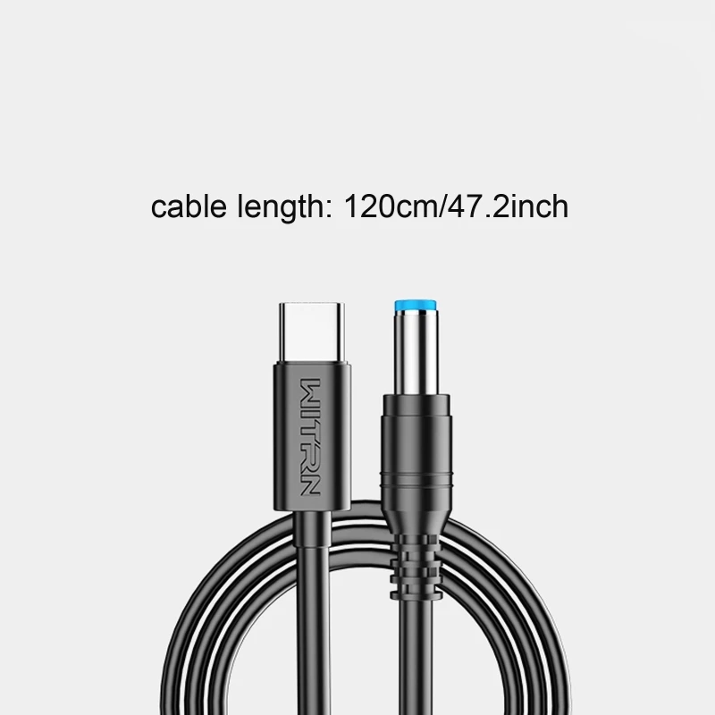 Кабель питания со светодиодной подсветкой длина 1 2 м USB C/Type-C PD на 12 В x мм - купить