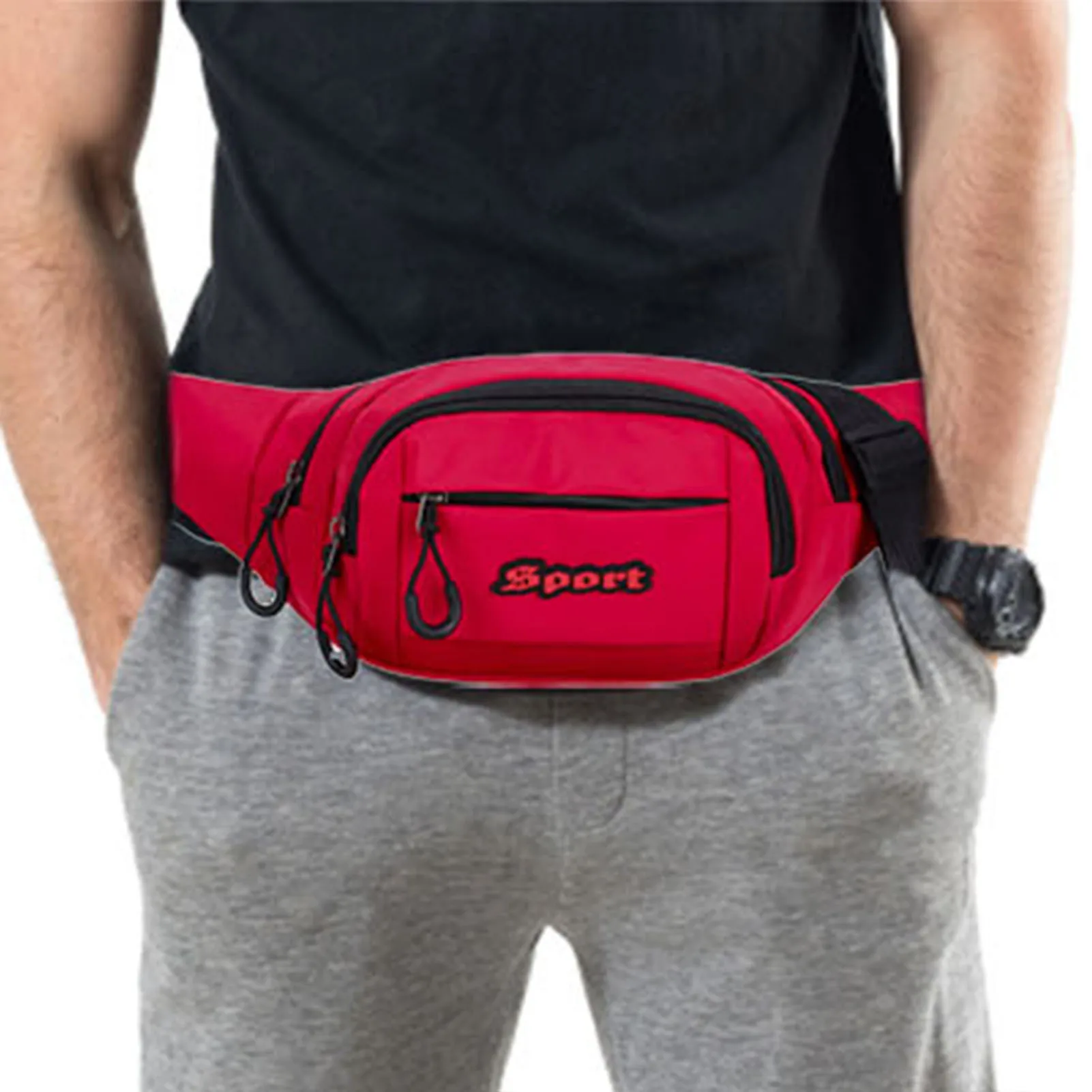

Waist Bag Crossbody Waist Bag Pack With Zipper Pockets Fanny Pack For Men Women Belt Bag For Travel Walking Running Hiking