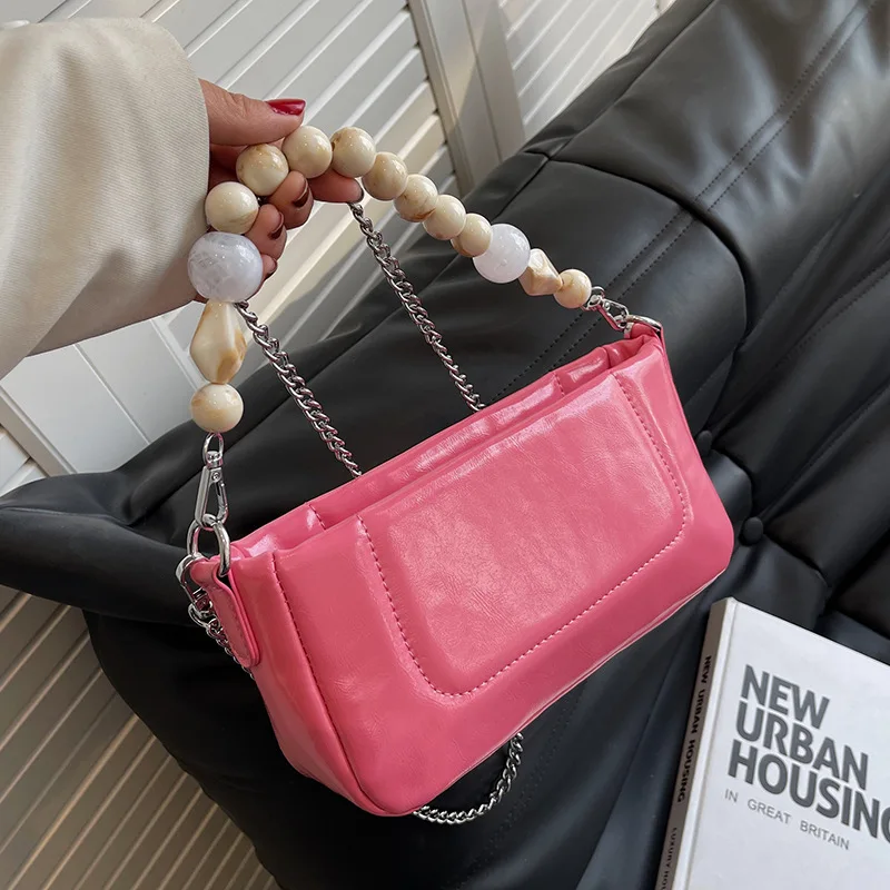 

2022 New Fashion Chain Crossbody Bags For Women PU Leather Female Flap Sac Main Femme Shoulder Baguette Bag Bolsos Mujer