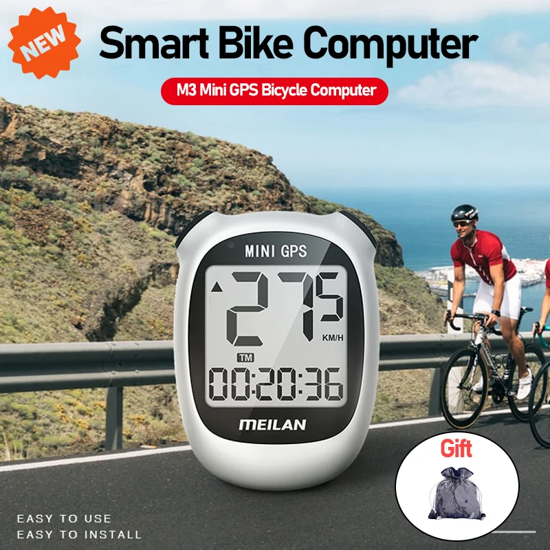 

MEILAN M3 GPS Bicycle Computer Wireless Large-screen Waterproof Bike Stopwatch Super Battery Cycling Odometer Bike Accessories