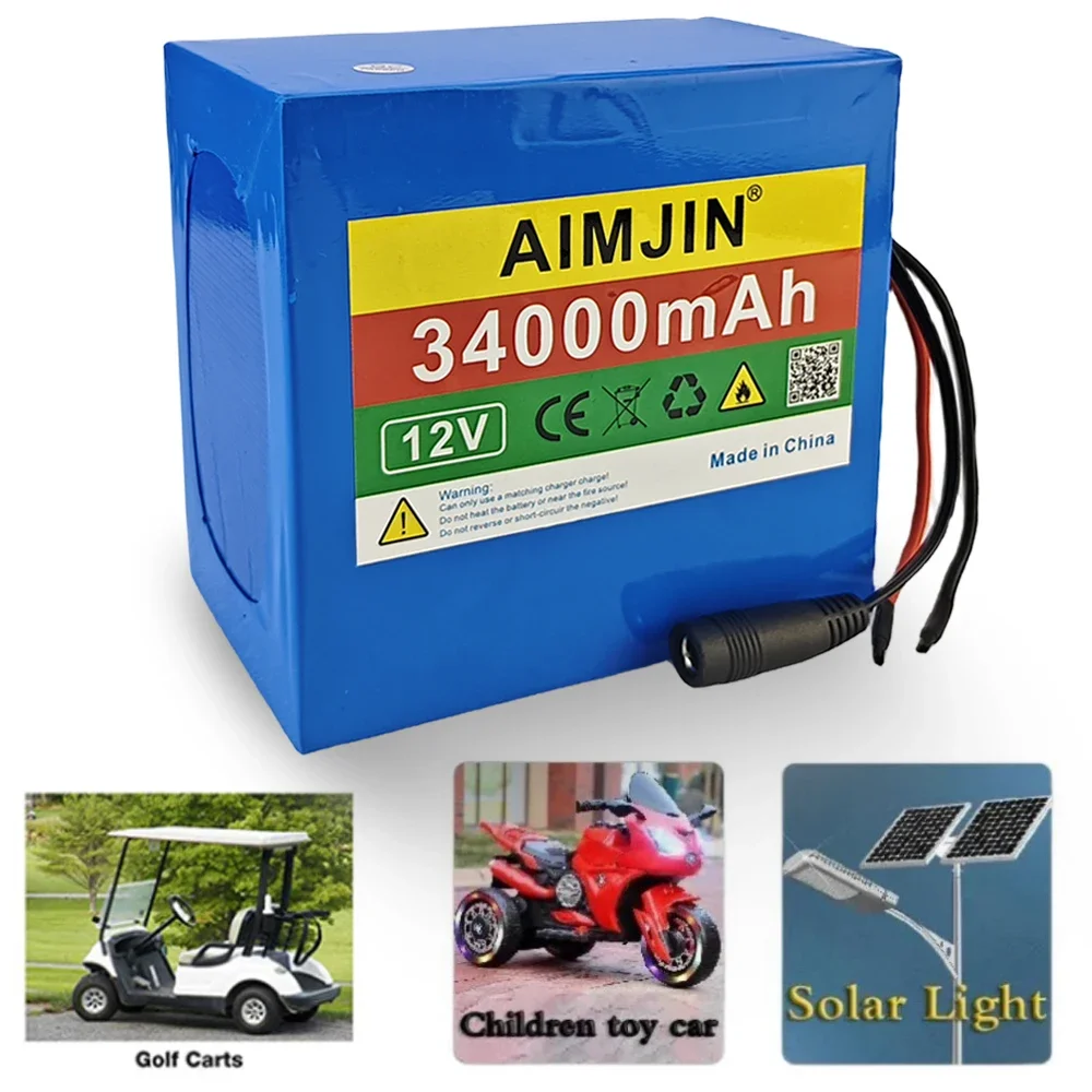 12 В 34AH 18650 3S1 2P литиевый аккумулятор большой емкости тянущийся динамик плеер