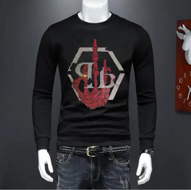 

Дизайнерский свитшот, новинка 2023, Мужская одежда, Модный свитшот в стиле хип-хоп