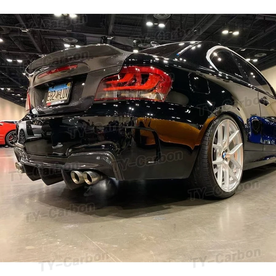 Диффузор для заднего бампера из углеродного волокна спойлер BMW E82 1 серии м купе 2