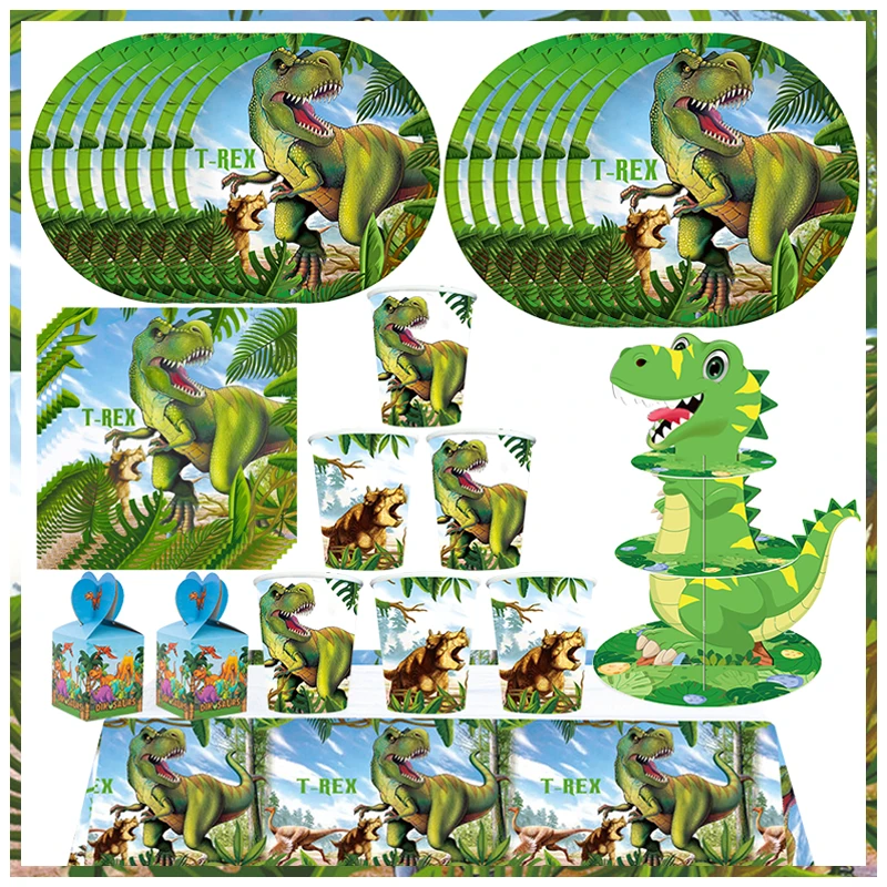 Новый мир Юрского периода динозавр день рождения фототабличка салфетки Кубок