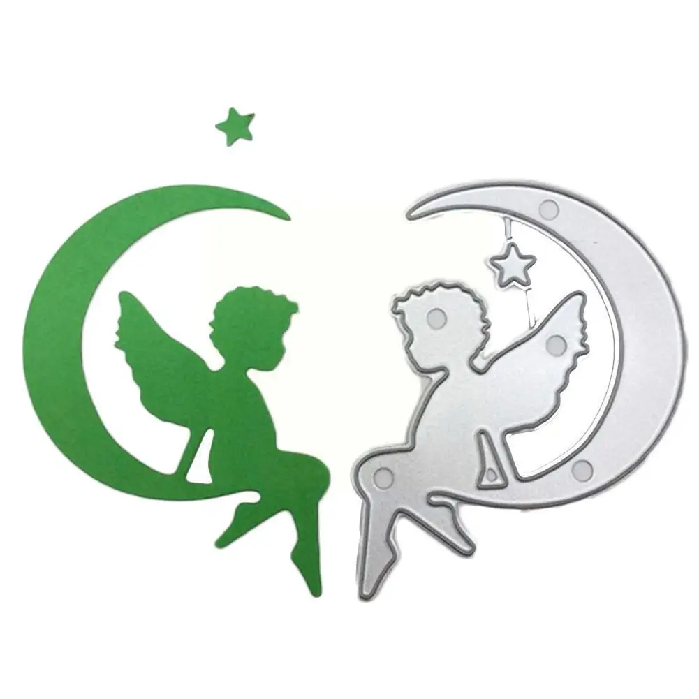 

Angel Moon Metal Cutting Dies Stamps And Dies 2023 Diy Metal Die Cutters For Scrapbooking Stencils For Decoration Z5d8