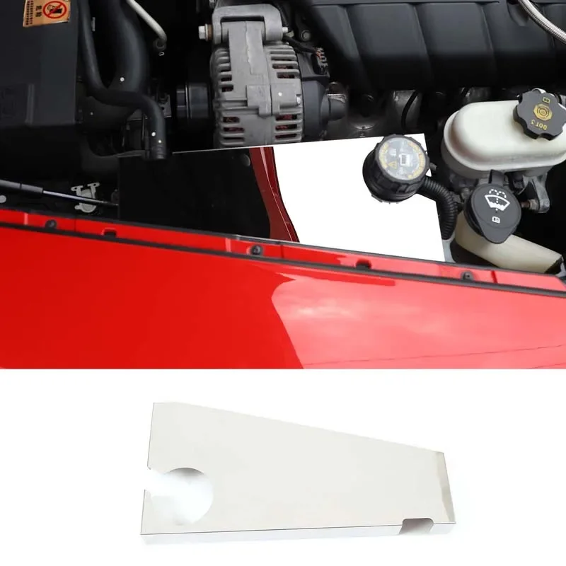 Для Chevrolet Corvette C6 2005-2013 Нержавеющая сталь Серебристый автомобильный двигатель