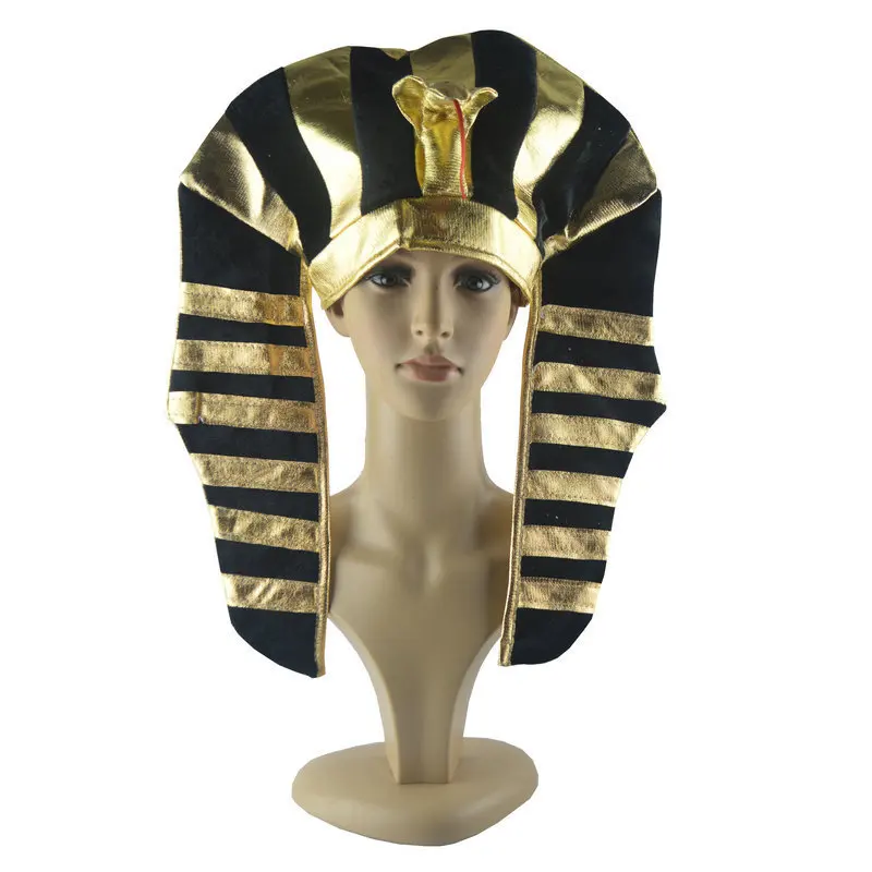 

Vintage Egypt Egyptian Pharaoh King Hat Cap Headpiece Fancy Dress Cosplay Costume Prop Masquerade Carnival Supplies