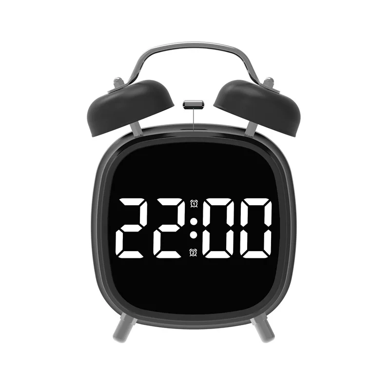 

Цифровой Будильник С Голосовым Управлением, Двойной Будильник, Очень Громкий, Для Тех, Кто Легко Засыпает, Ночной Режим