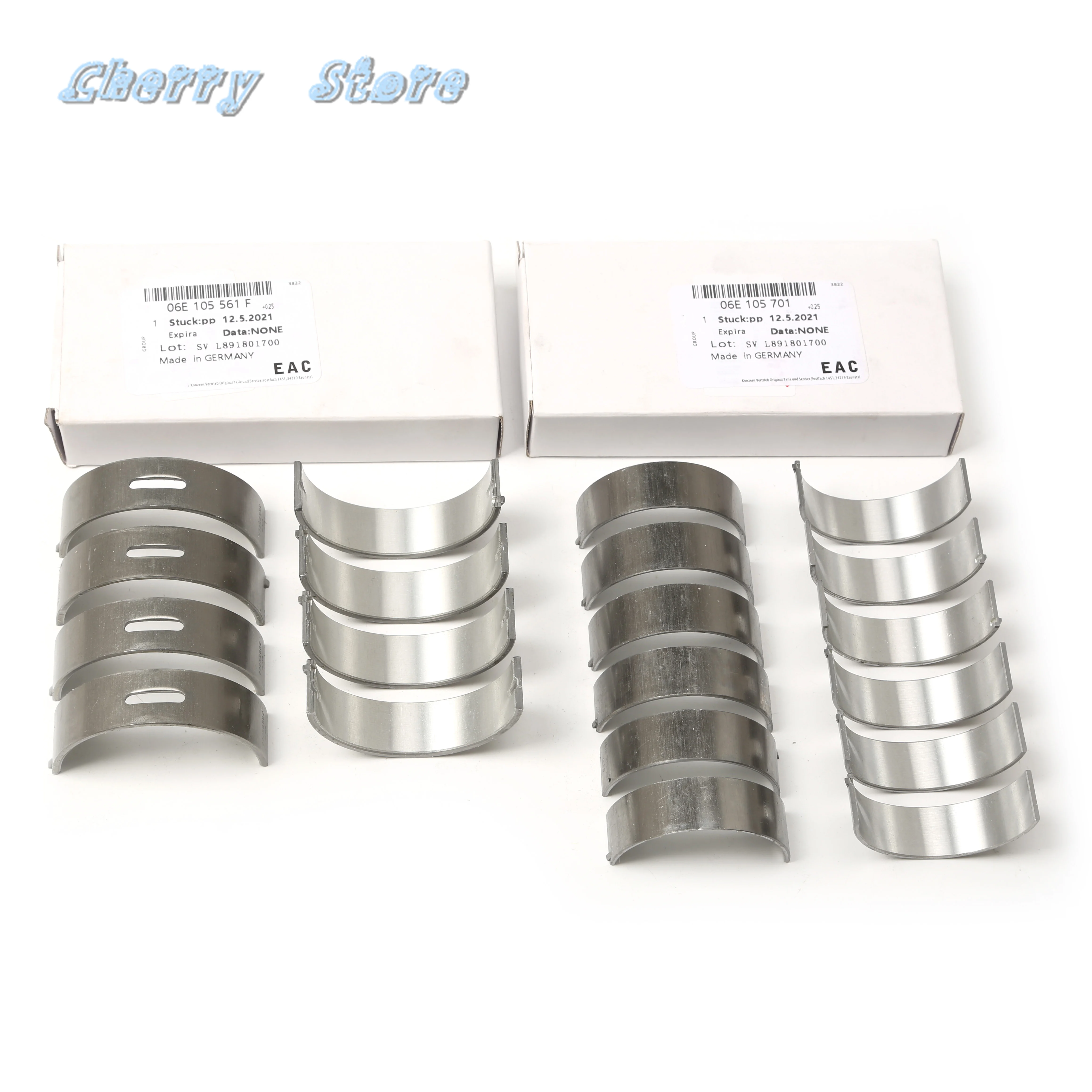 

New Crankshaft and Connecting Rod Bearings Set Oversized 0.25MM For Audi A6 2009-2011 3.2 BKH AUK BYU S6 06E105591C 06E105701Q