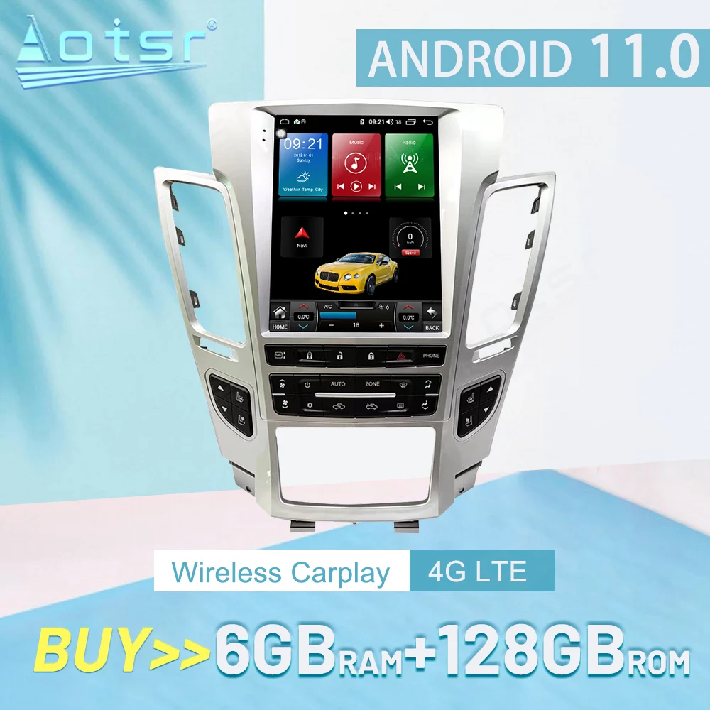 

For Cadillac CTS 2007 - 2012 Touch Screen Carplay Android Car Stereo Radio Multimedia Player GPS Navigation Auto Audio Head Unit