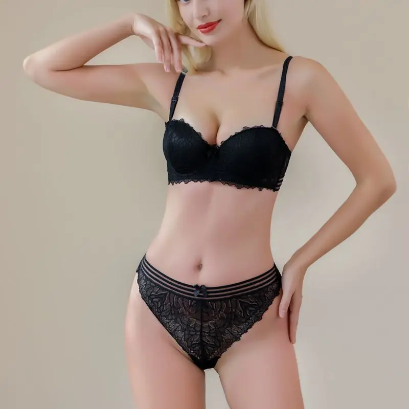 

Женское нижнее белье, сексуальные бюстгальтеры и трусики, комплекты для женщин, женское сексуальное кружевное нижнее белье с чашками пуш-ап...