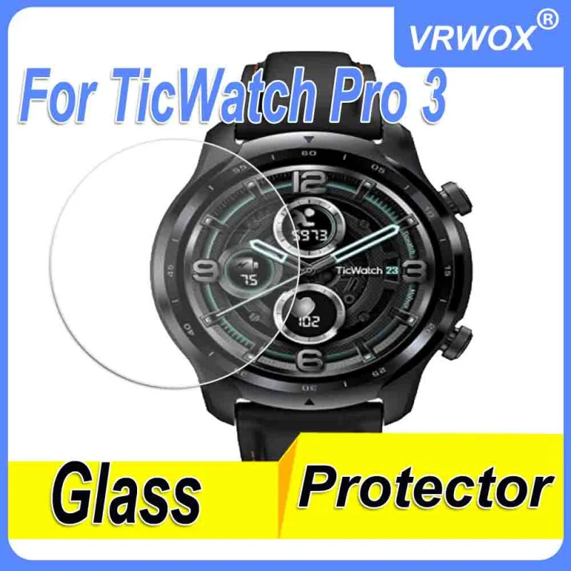3Pcs Glass Protector For TicWatch Pro 3 TicWatch ProX  TicWatch C2 TicWatch Pro Ticwatch E   Tempered Screen Protector