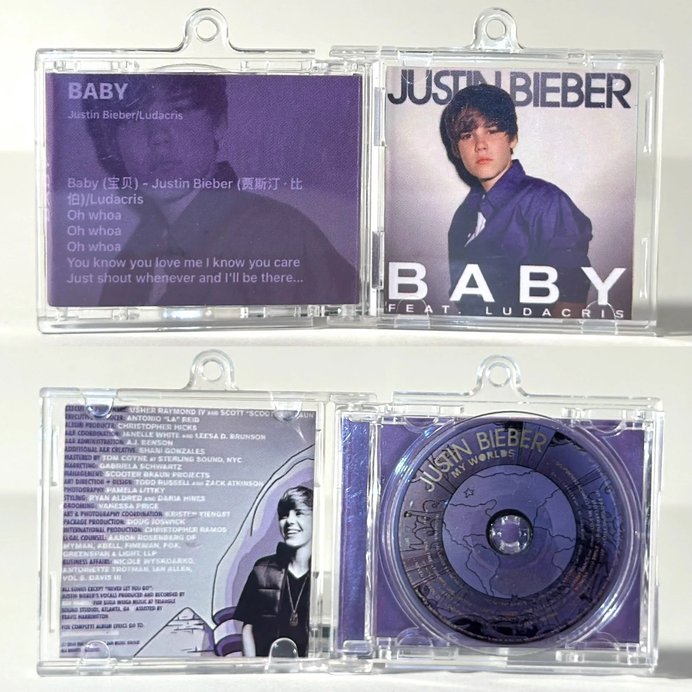 Брелок Pop J B Justin Bieber MINI Music CD NFC Play Songs My World 2.0, альбом, детский кулон, ожерелье для косплея, акриловое кольцо для ключей (art.: 3920ca67c1bc2) - 3920ca67c1bc2