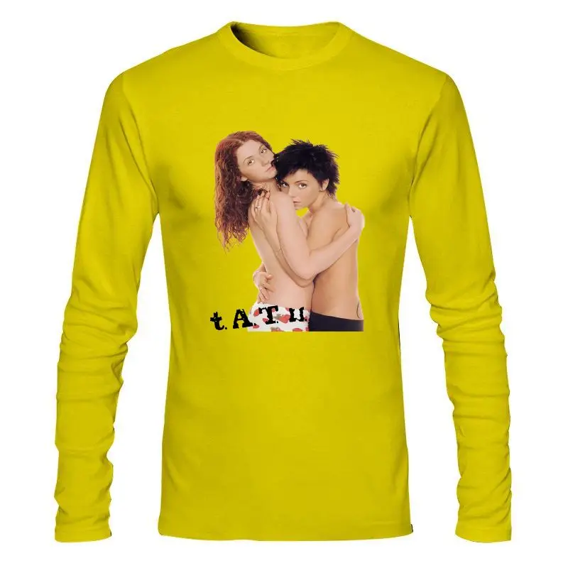 

Мужская одежда T.A.T.U. Белая футболка TATU HUG с русским поп качающимся Юлией Волковой Леной катинной