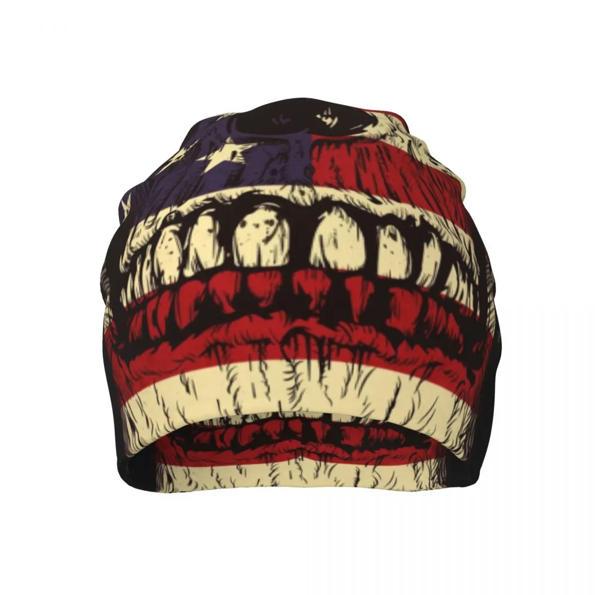 

Skeleton Usa FLAG Thin Beanie Skull United States USA All Seasons Man Woman Knitted Hat Crazy Fashion Hood